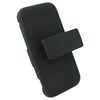 HTC Compatible Rubberized Cover and Holster Combo - Black  HLSTS-HT6425-RBK Image 3