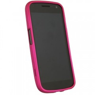 Samsung Compatible Rubberized Protective Cover - Dark Pink I515RUBDKPK