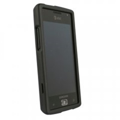 Samsung Compatible Rubberized Protective Cover - Black I677RUBBK