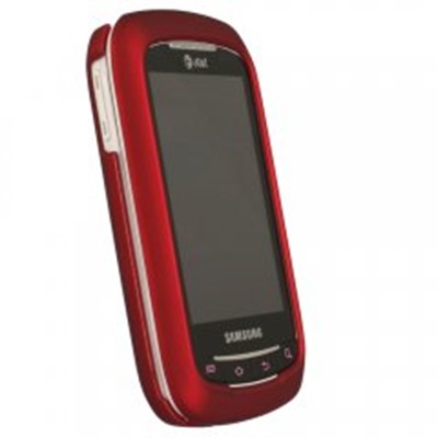 Samsung Compatible Rubberized Protective Cover - Red I857RUBRD