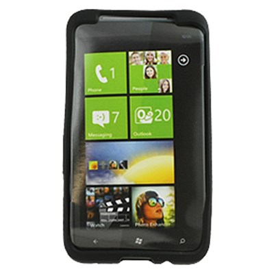 HTC Compatible Silicone Skin Cover - Black ILS-HTX310E-BK