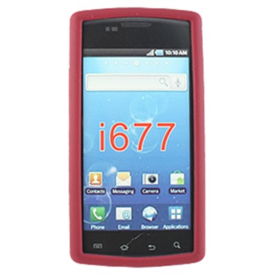Samsung Compatible Silicone Skin Cover - Dark Red ILS-SAI677-RD