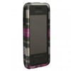 Samsung Compatible Rubberized Protective Cover - Pink And Black Plaid Jacket PREVAILRUBPKBKPLD Image 1