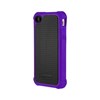 Apple Compatible Ballistic Shell Gel Case - Black and Purple  SA0582-M665 Image 2