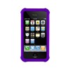 Apple Compatible Ballistic Shell Gel Case - Black and Purple  SA0582-M665 Image 3