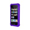Apple Compatible Ballistic Shell Gel Case - Black and Purple  SA0582-M665 Image 5