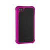 Apple Compatible Ballistic Shell Gel Case - Black and Hot Pink SA0582-M965 Image 1