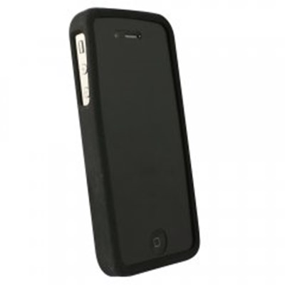 Apple Compatible Silicone Gel Cover - Black Basket Weave Pattern SIL4SBK