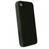 Apple Compatible Silicone Gel Cover - Black Basket Weave Pattern SIL4SBK Image 1