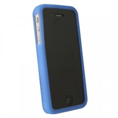 Apple Compatible Silicone Gel Cover - Dark Blue Basket Weave Pattern SIL4SDKBL