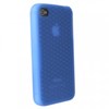 Apple Compatible Silicone Gel Cover - Dark Blue Basket Weave Pattern SIL4SDKBL Image 1