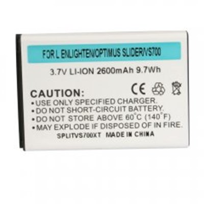 2600 mAh Li-ion Extended Battery with XT Battery Door - SPLITVS700XT