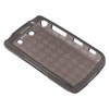 Blackberry Compatible Crystal Skin TPU Cover - Transparent Smoke Checkers  TPU-BB9550-TSMD02 Image 1