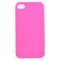 Apple Compatible Crystal Skin TPU Cover - Pink  TPU-IPHONE4G-PI Image 1