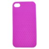 Apple Compatible Crystal Skin TPU Cover - Purple  TPU-IPHONE4G-PP Image 1