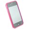 Apple Compatible Crystal Skin TPU Cover - Translucent Pink  TPU-IPHONE4G-TPI Image 2