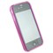 Apple Compatible Crystal Skin TPU Cover - Translucent Purple  TPU-IPHONE4G-TPP Image 2