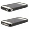 Apple Compatible Leather Textured Pattern TPU Cover  - Solid Black TPU4SBK Image 2