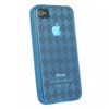 Apple Compatible Checkered Pattern TPU Cover - Blue TPU4SBLCK Image 2
