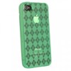 Apple Compatible Checkered Pattern TPU Cover - Green TPU4SGRCK Image 2