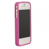 Apple Compatible Leather Textured Pattern TPU Cover - Solid Pink TPU4SPK Image 1
