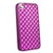 Apple Compatible 3D Cube Pattern TPU Cover - Purple TPU4SPUCB Image 1