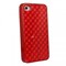 Apple Compatible 3D Cube Pattern TPU Cover - Red TPU4SRDCB Image 2