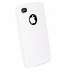 Apple Compatible Leather Textured Pattern TPU Cover - Solid White TPU4SWH Image 2