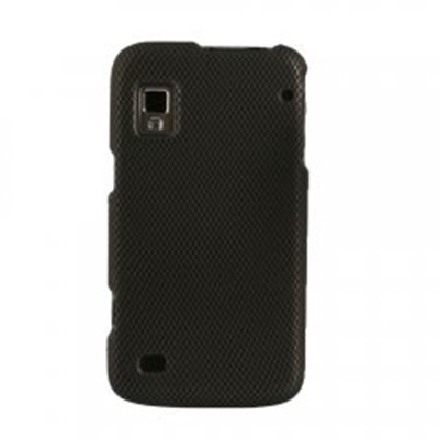 ZTE Compatible Rubberized Protective Cover - Black Carbon Fiber WARPRUBCB