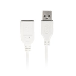 Naztech USB 2.0 10 ft Hi-Speed Extension Cable - White 11851NZ