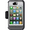 Apple Compatible Otterbox Defender Interactive Rugged Case and Holster - White and Grey 77-18579 Image 3