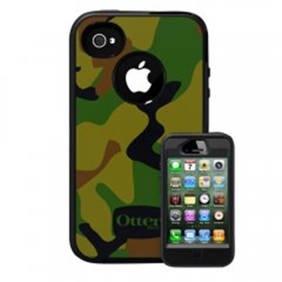 Apple Compatible Otterbox Defender Interactive Rugged Case and Holster - Old School Jungle Camo 77-18632