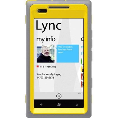 Nokia Compatible Otterbox Defender Rugged Case and Holster - Grey and Yellow  77-19661