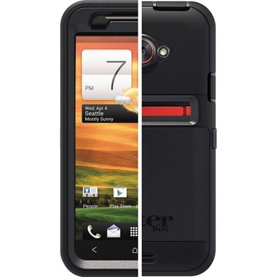 HTC Compatible Otterbox Defender Rugged Case and Holster - Black 77-20040
