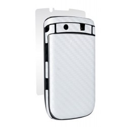 Blackberry Compatible BodyGuardz Armor Carbon Fiber - White BZ-ACWT2-0811