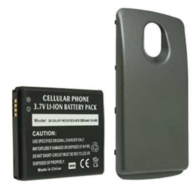Samsung Compatible Extended Li-Ion Battery and Dark Grey Door  B4-SAI515-XT-GY