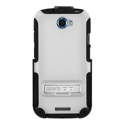 HTC Compatible Seidio Active Case and Holster Combo with Kickstand - White  BD2-HK3HTNESK-GL