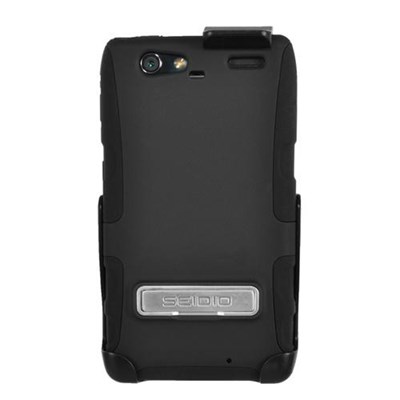 Motorola Compatible Seidio Active Case and Holster Combo with Kickstand - Black BD2-HK3MTRMK-BK
