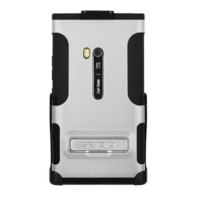 Nokia Compatible Seidio Active Case and Holster Combo with Kickstand - White BD2-HK3NK900K-GL