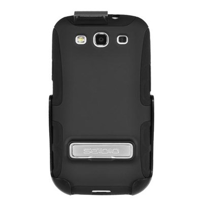 Samsung Compatible Seidio Active Case and Holster Combo with Kickstand - Black  BD2-HK3SSGS3K-BK