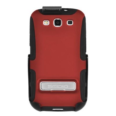 Samsung Compatible Seidio Active Case and Holster Combo with Kickstand - Garnet Red  BD2-HK3SSGS3K-GR