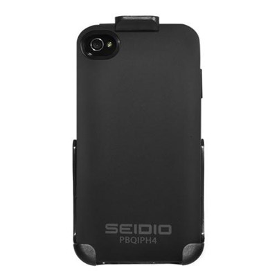 Apple Compatible Seidio Surface Plus Battery Case and Holster Combo - Garnet Red  BD2-HQIPH4-GR