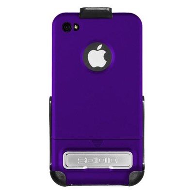 Apple Compatible Seidio Surface Reveal Case and Holster Combo with Kickstand  - Amethyst  BD2-HRSIPH4K-PR