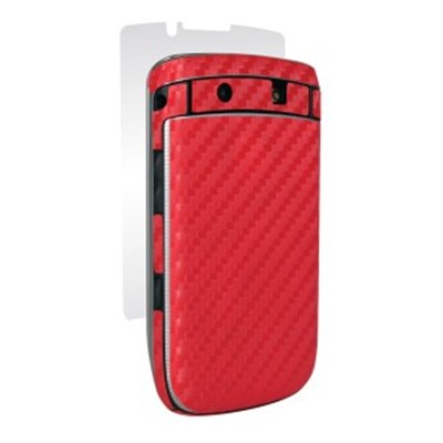 Blackberry Compatible BodyGuardz Armor Carbon Fiber - Red BZ-ACRT2-0811