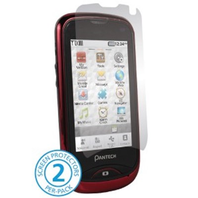 Pantech Compatible ScreenGuardz UltraTough Screen Protector - Gel Apply BZ-UPHS-0212F