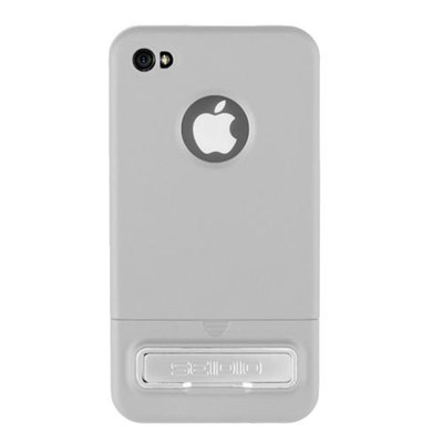 Apple Compatible Seidio Surface Reveal Case with Kickstand - Glossed White CSRSIPH4K-GL