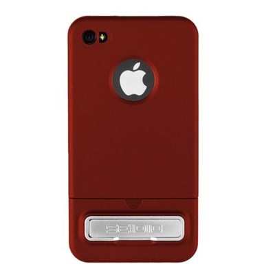 Apple Compatible Seidio Surface Reveal Case with Kickstand - Garnet Red  CSRSIPH4K-GR