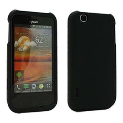 LG Compatible Rubberized Snap-on Cover - Black FS-LGMAXXTCH-RBK