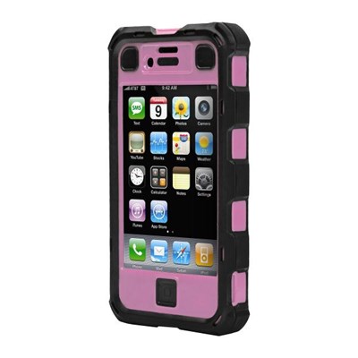 Apple Compatible Ballistic Hard Core (HC) Case and Holster - Black and Pink  HA0694-M365