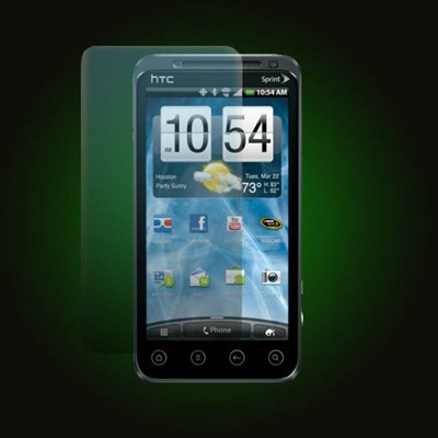 HTC XO Skins Premium Custom Screen Protector - Case Fit   XO-HTCEVO3DCASEFTSCR
